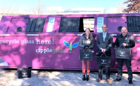 ripple glass recycling at Research Medical Center